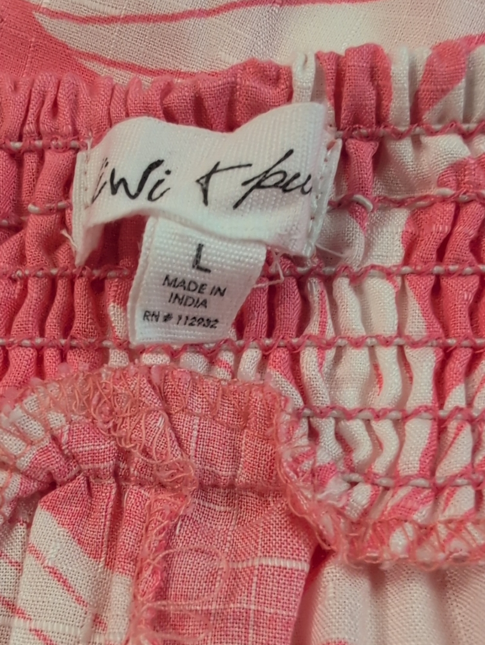 Kiwi and Punch Pink and White Tropical Floral Set Large NWOT - Picture 8 of 11
